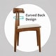 preview thumbnail 41 of 96, Set of 2 Kennedy Elbow Chairs Farmhouse Wooden Dining Chairs With PU Leather Or Fabric Cushion Seat, Modern Accent Side Chairs