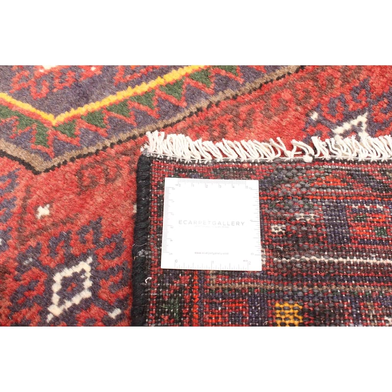 ECARPETGALLERY Hand-knotted Andelz Red Wool Rug - 4'2 x 6'4