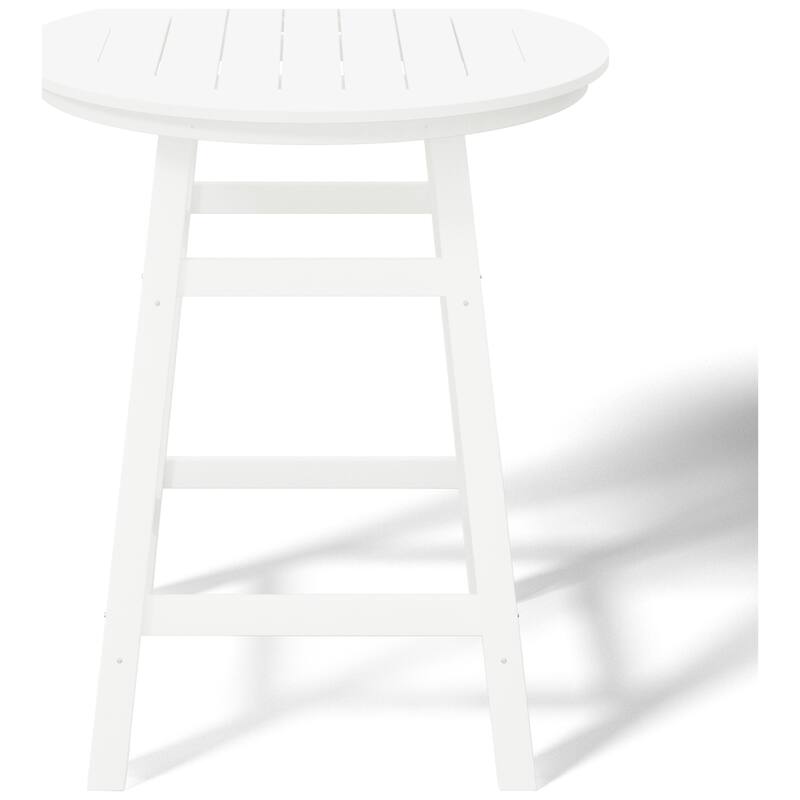 Polytrends Laguna Hdpe All Weather Outdoor Patio 35" Round Counter Table