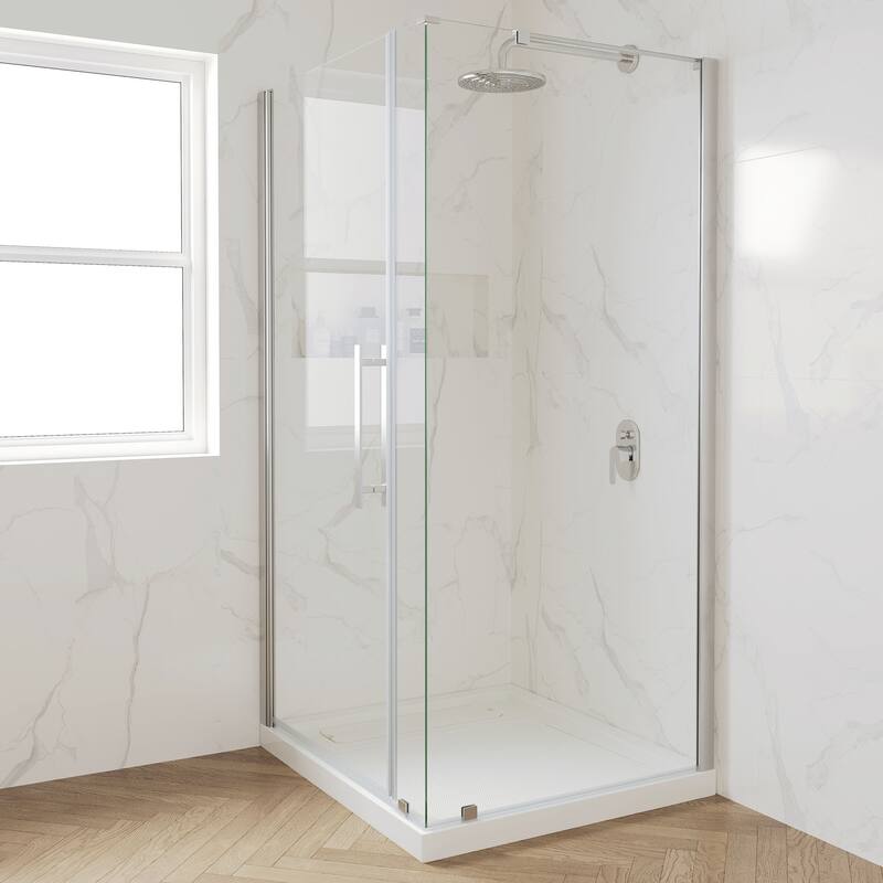 OVE DECORS Adena White Shower Base 60x36 in white