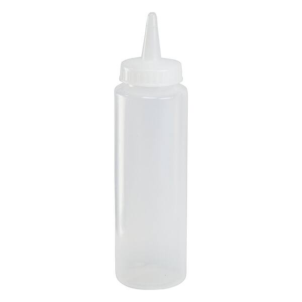6Pcs Condiment Plastic Bottle Empty Squeeze Kitchen Liquids Container 4 Oz  Caps