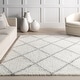 preview thumbnail 6 of 48, Nuloom Kesha Contemporary Trellis Shag Area Rug