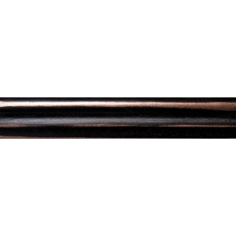 1.3 inch x 8 inch Matte Metallic Chair Rail Wall Tile Trim - Sample - Brown