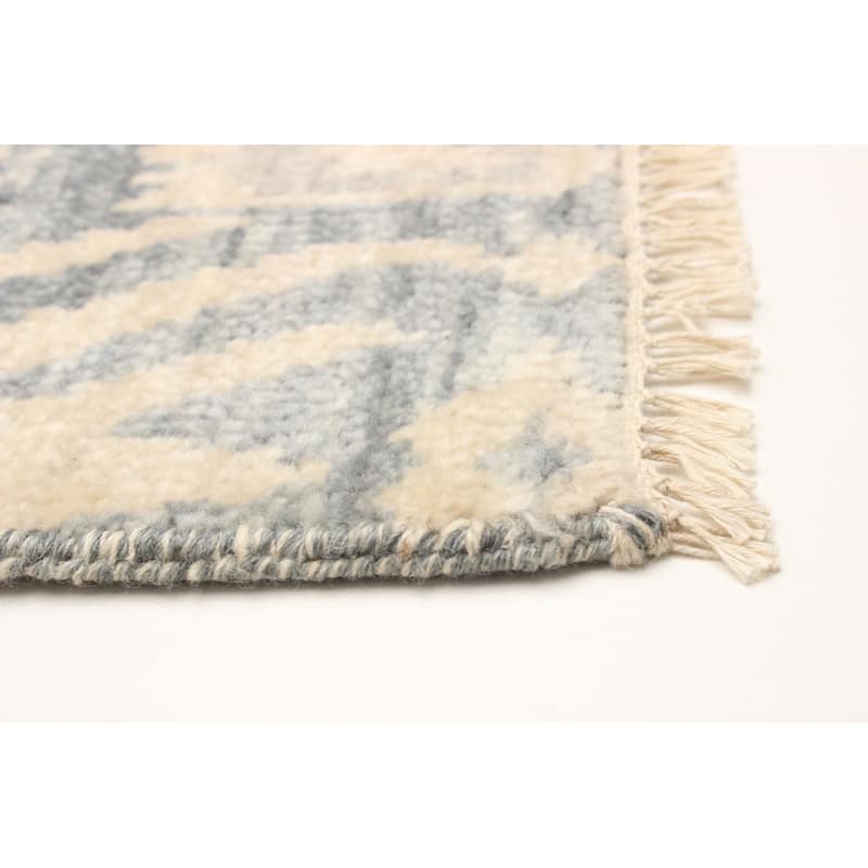 ECARPETGALLERY Hand-knotted Mystique Cream Wool Rug - 2'8 x 12'1