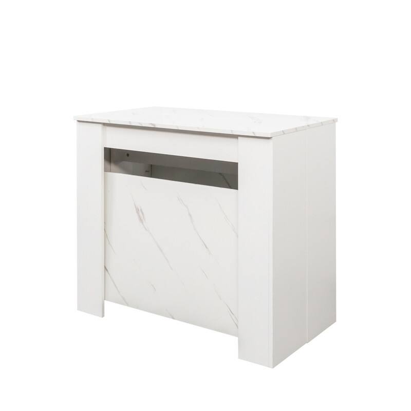 Foldable Dining Table for 6-12 People, Extends to 118 inchConsole Table Space Saving Dinette