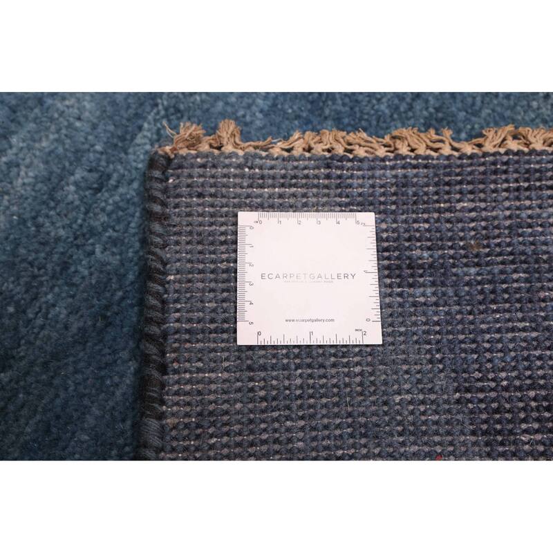 ECARPETGALLERY Hand-knotted Peshawar Ziegler Blue Wool Rug - 4'10 x 6'7