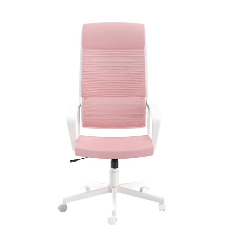 Sykes Contemporary Fabric Height Adjustable Ergonomic Swivel Desk Chair by Furniture of America