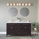 preview thumbnail 17 of 18, 3 Light Bathroom Vanity Light in Multiple Finishes with Opal Glass Shades Modern Gold