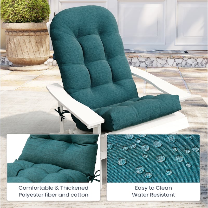 Outdoor Adirondack Chair Cushion Rocking Chair Cushions Thickened Patio Chair Pad with Sunbrella