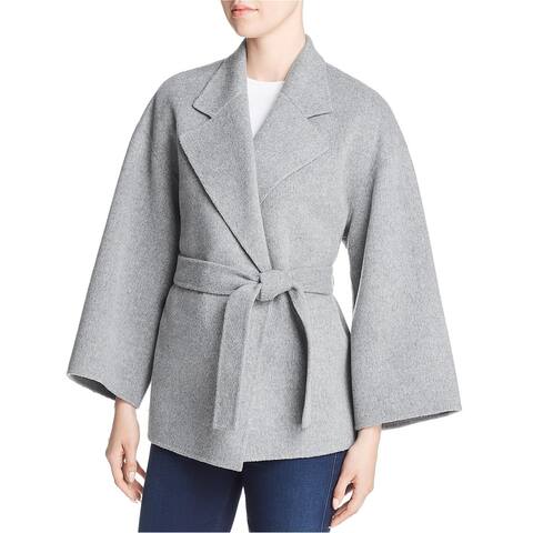 Theory Womens Open-Front Jacket, Grey, Small