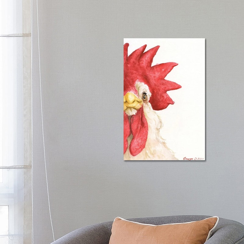 iCanvas "Chicken I" by George Dyachenko Canvas Print - 26x18x1.5
