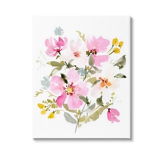 Stupell Pink Cottage Blooms Canvas Wall Art Design By Victoria Barnes ...