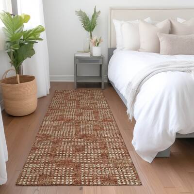Premium Washable Super Soft Modern Houndstooth Mayfield Rug