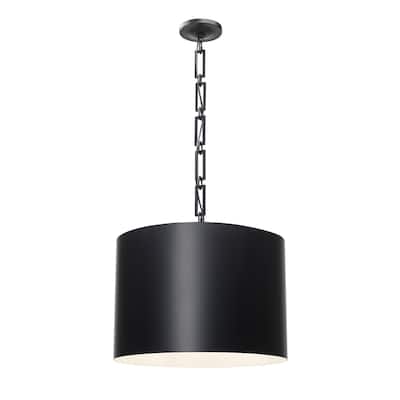 Brian Patrick Flynn for Crystorama Alston 6 Light Matte Black Chandelier - 20'' W x 16.5'' H