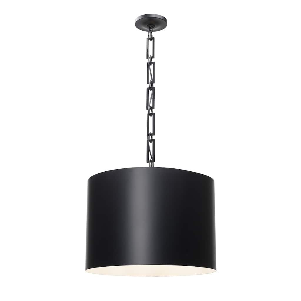 Brian Patrick Flynn for Crystorama Alston 6 Light Matte Black Chandelier - 20'' W x 16.5'' H