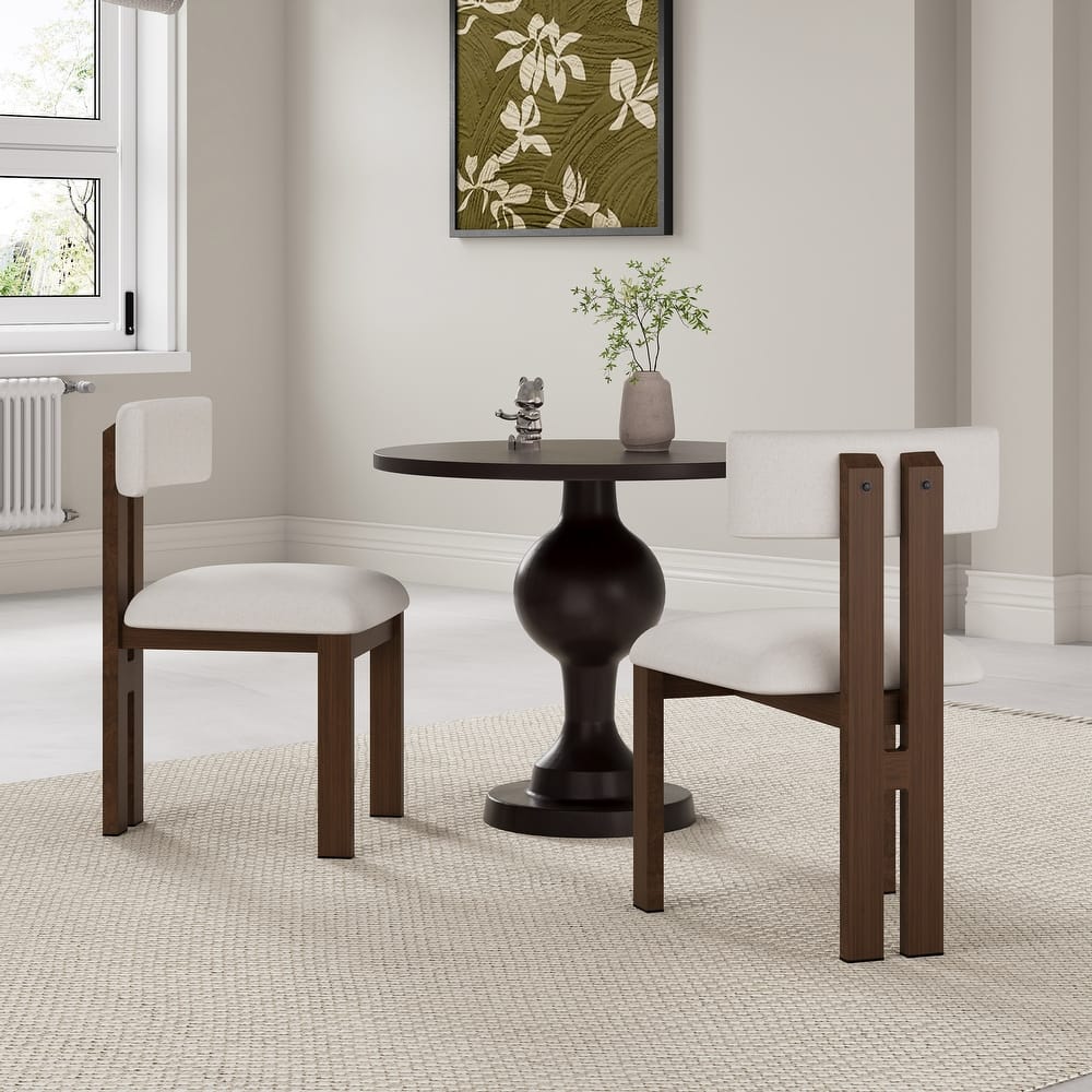 Astura Upholstered Dining Chairs, Iron Frame, Set of 2 by Christopher Knight Home