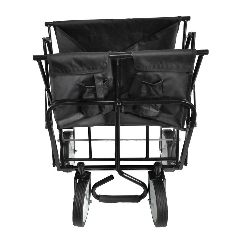 Multifunctional Folding Cart with 360° Rotating Wheels