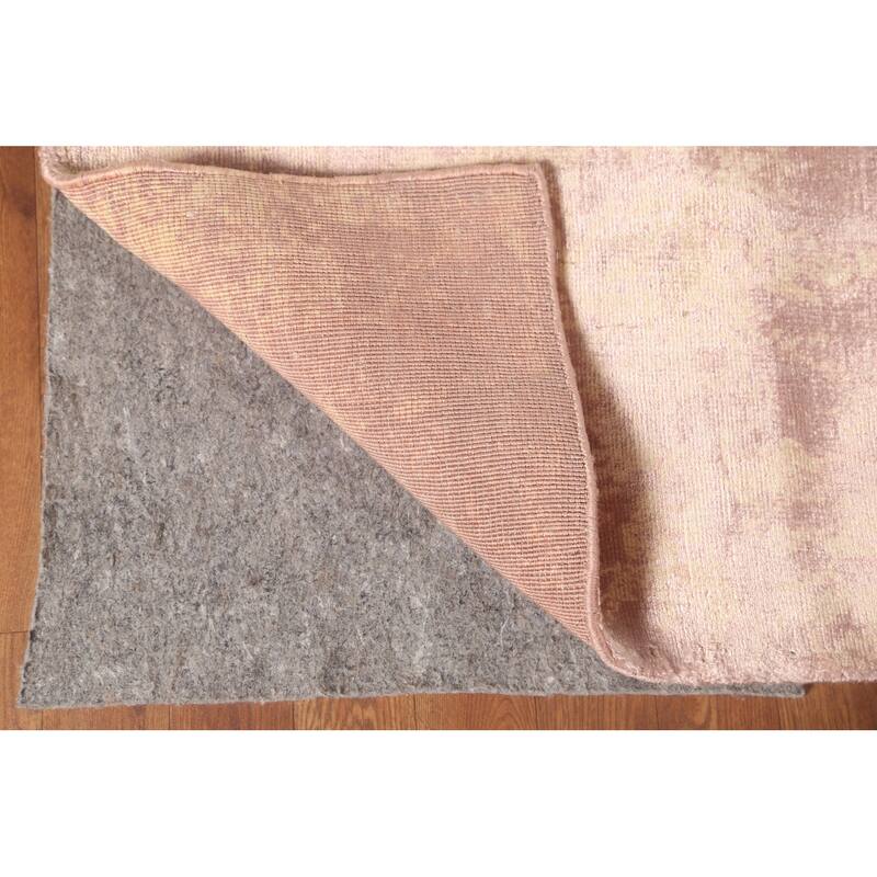 Modern Abstract Indian Area Rug Handmade Wool Carpet - 6'8"x 9'10"