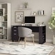 preview thumbnail 6 of 11, Morr Modern Espresso 59-inch Wood 2-Drawer Computer Desk by Furniture of America