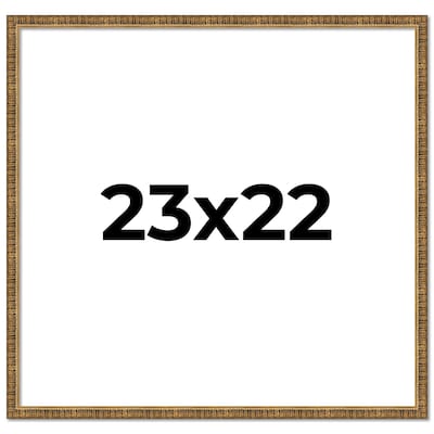 23x22 Frame Black Real Wood Picture Frame Kingsley Gold Distressed Photo Frame with UV Acrylic Foam Board Backing &