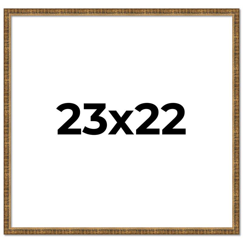 23x22 Frame Gold Solid Wood Picture Frame - Complete Modern Photo