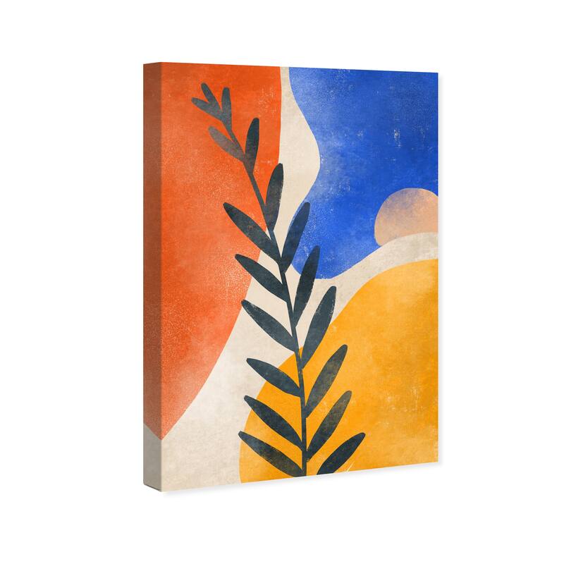 Wynwood Studio Canvas Abstract That Plant Yellow and Mid-Century Modern Wall Art Canvas Print