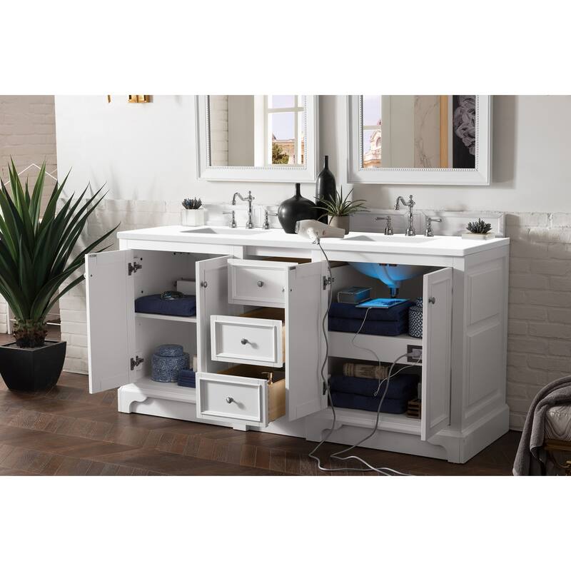 James Martin Vanities 825-V72-3WZ De Soto 72" Free Standing Double
