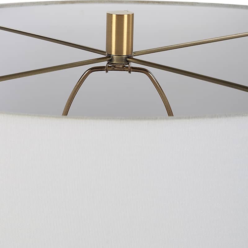 Uttermost Malaga Brass Table Lamp - 35.5" H X 20" W X 20" D