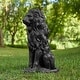 preview thumbnail 31 of 55, Glitzhome MGO Majestic Sitting Guardian Lion Statues Porch Sculpture Outdoor Indoor Set of 2