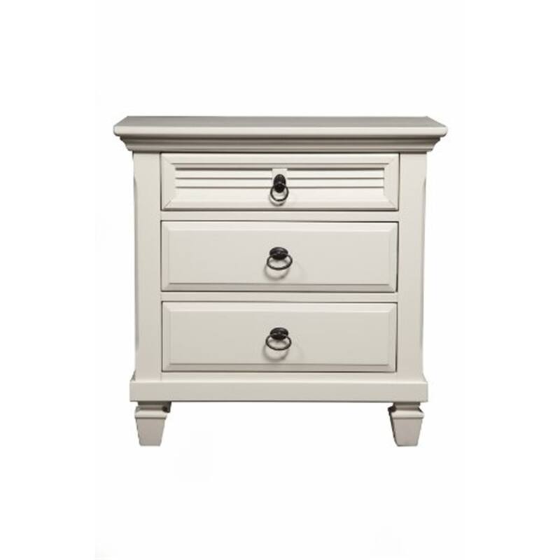 Sydney Two-Drawer Nightstand with Clean Design and Practical Bedroom Storage
