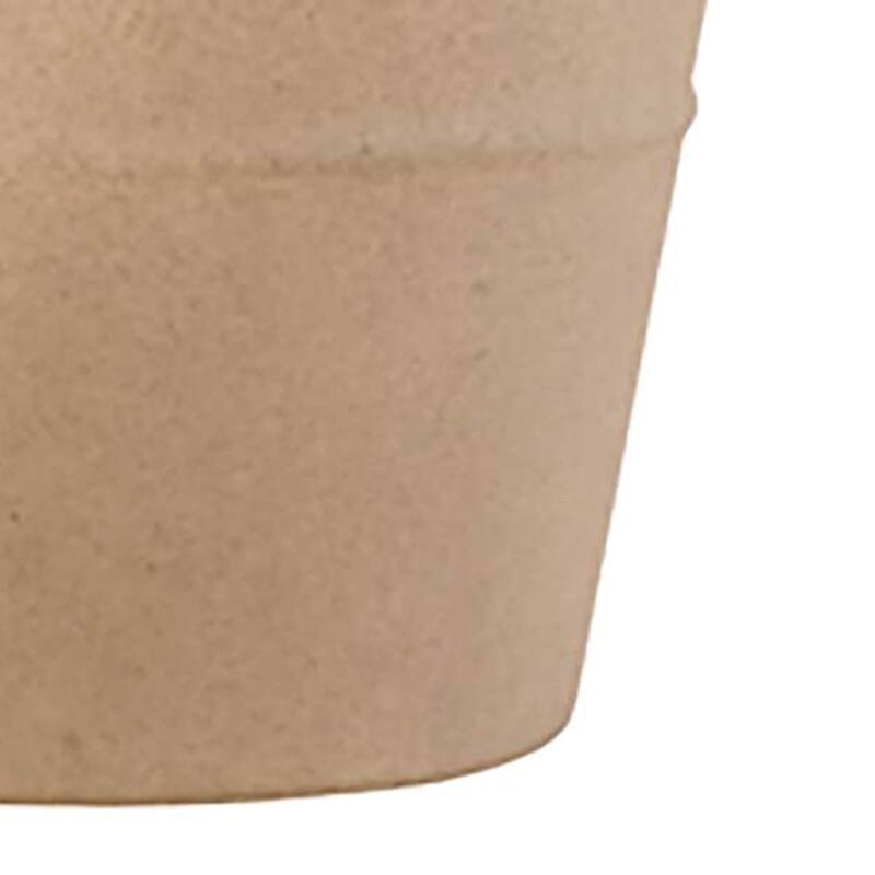 HC Companies 17" Terrazzo Round Plastic Planter Pot w/ Heavy Rim, Sandstone Tan - 2.85