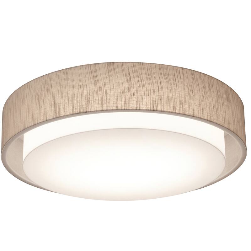 AFX SAF2332MB Sanibel 3 Light 24" Wide Flush Mount Drum Ceiling - Jute
