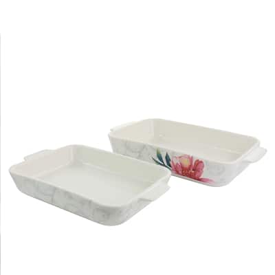 Martha Stewart Ceramic 2 Piece Baker Set