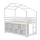 preview thumbnail 3 of 10, Twin House Loft Bed with Roof Frame