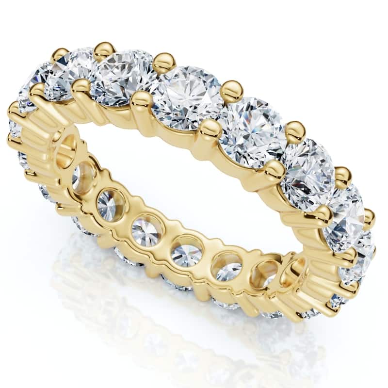4 Carat Diamond Eternity Ring Yellow Gold