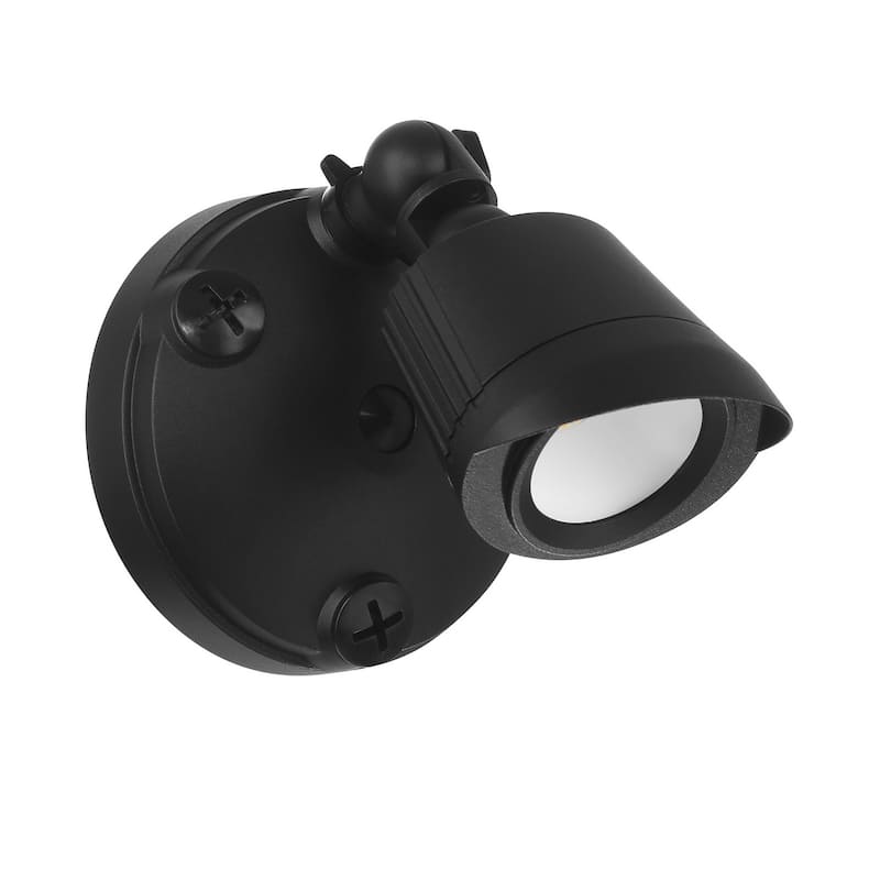 LED Single Flood Light - Black