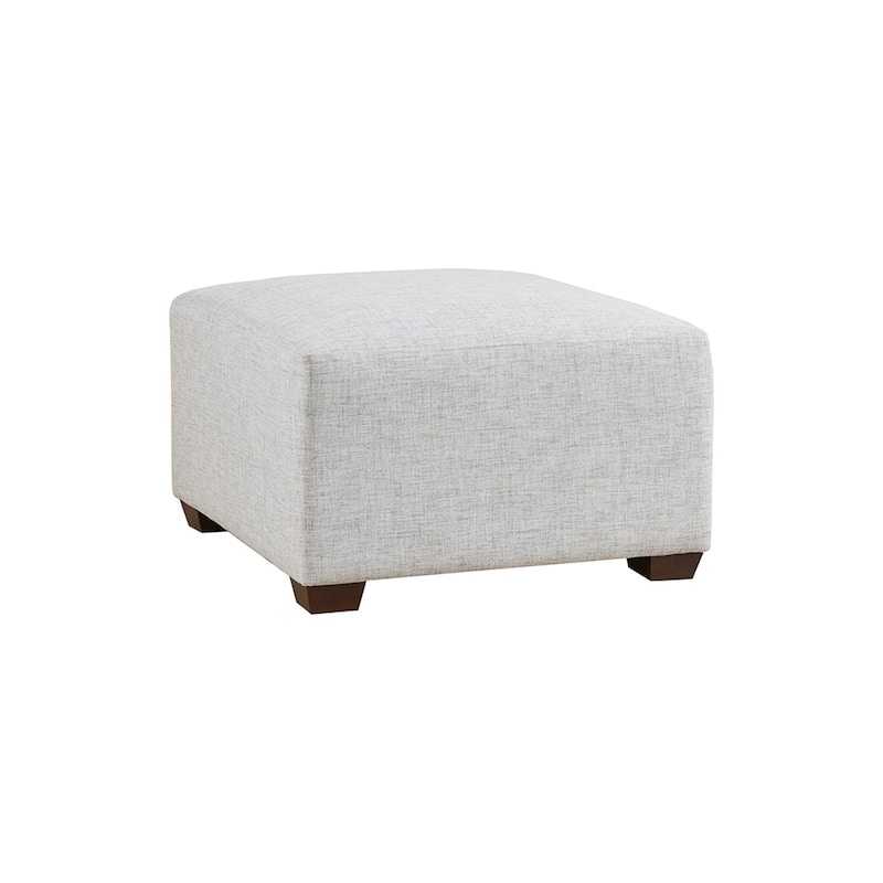 Flexible Modular Ottoman for Customizable Seating Arrangements - Ivory