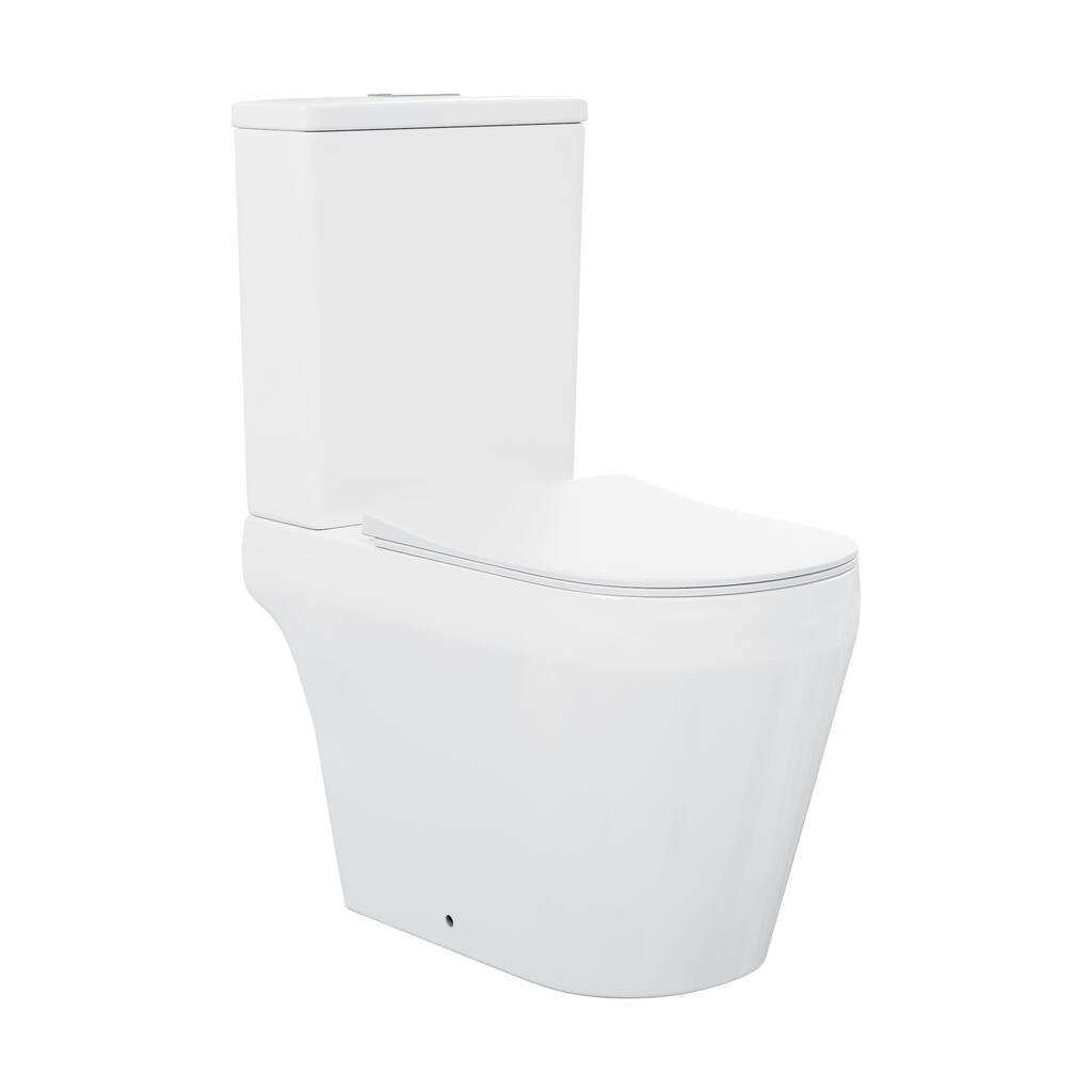 Lamarck Two-Piece Elongated Toilet Dual-Flush 1.1/1.6 Gpf - 25.59" x 14.171" 31.5"