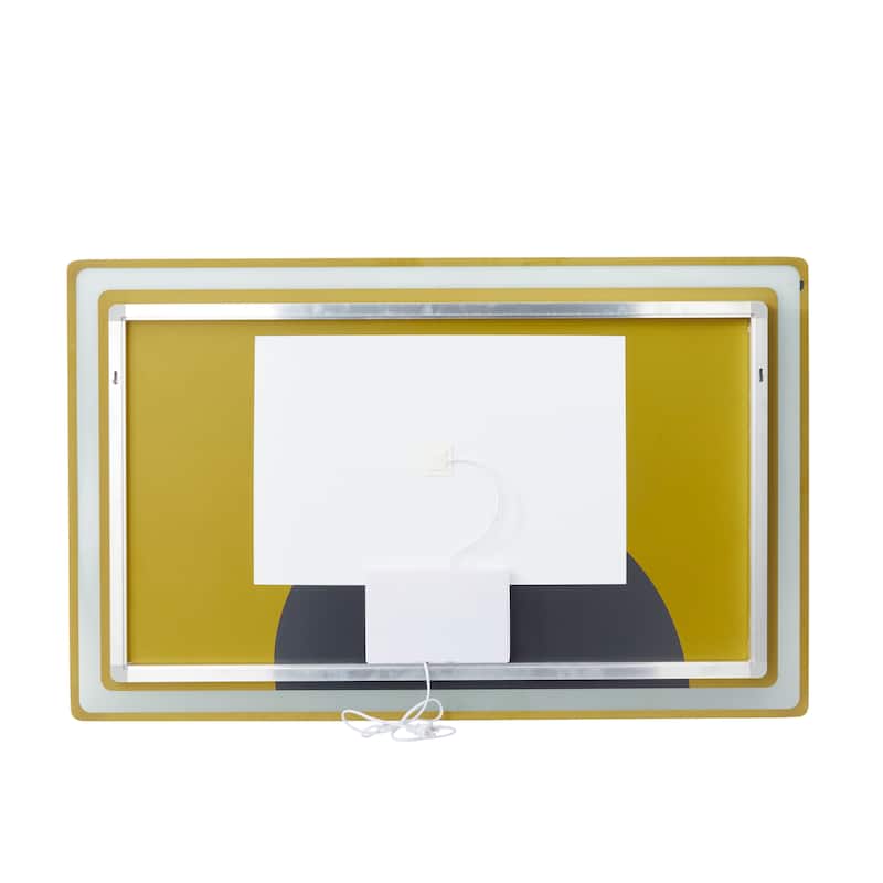 Clear Glass Modern Rectangle LED Mirror - MULTIPLE SIZES