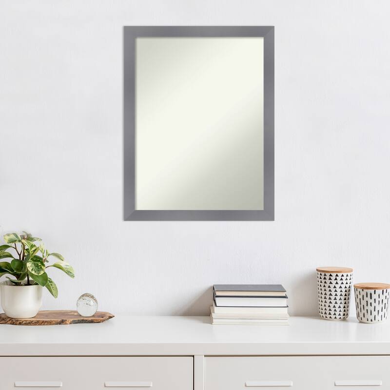 Edwin Non-Beveled Wood Framed Wall Mirror