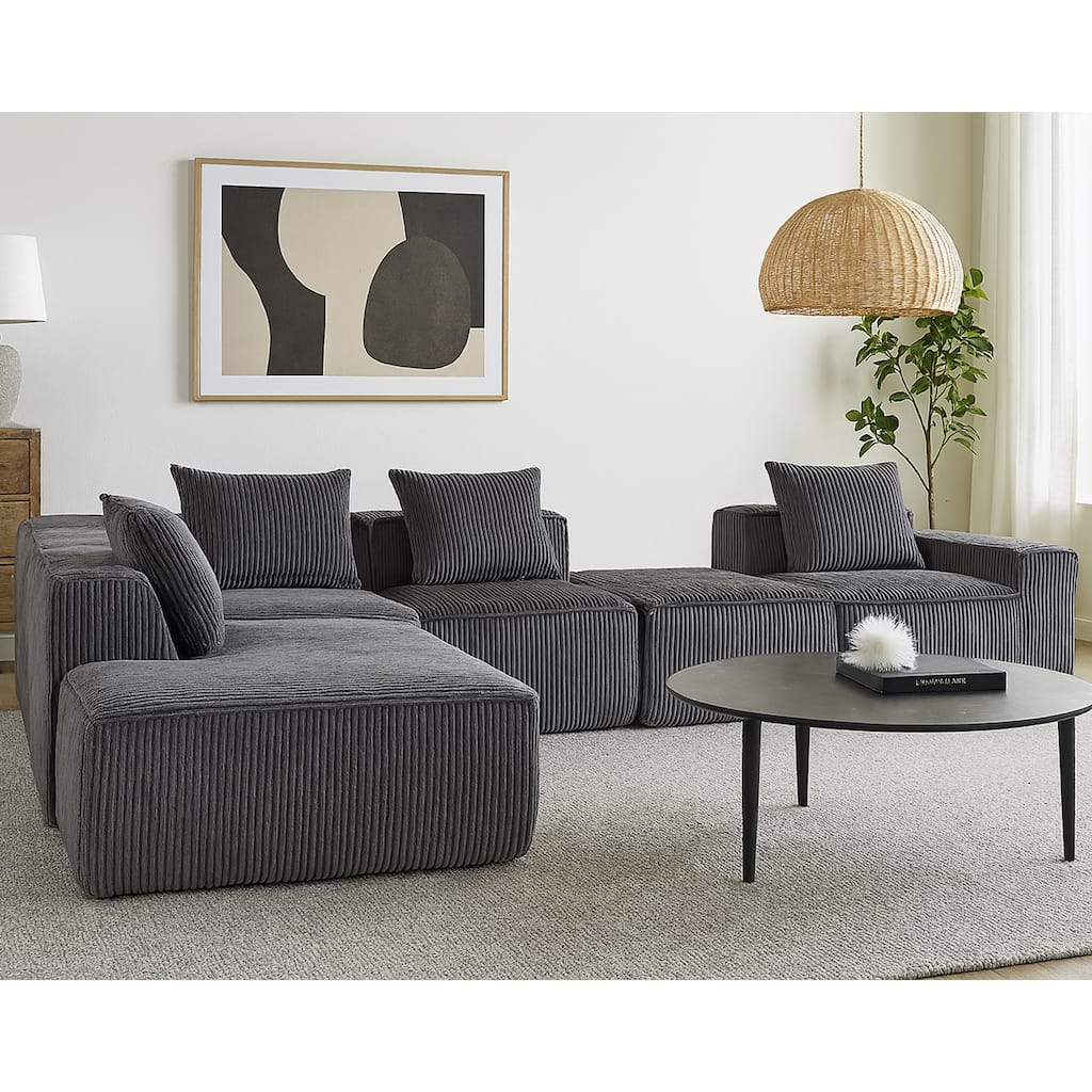 Multi Person Modular Compression Sofa That Can Be Freely Combined