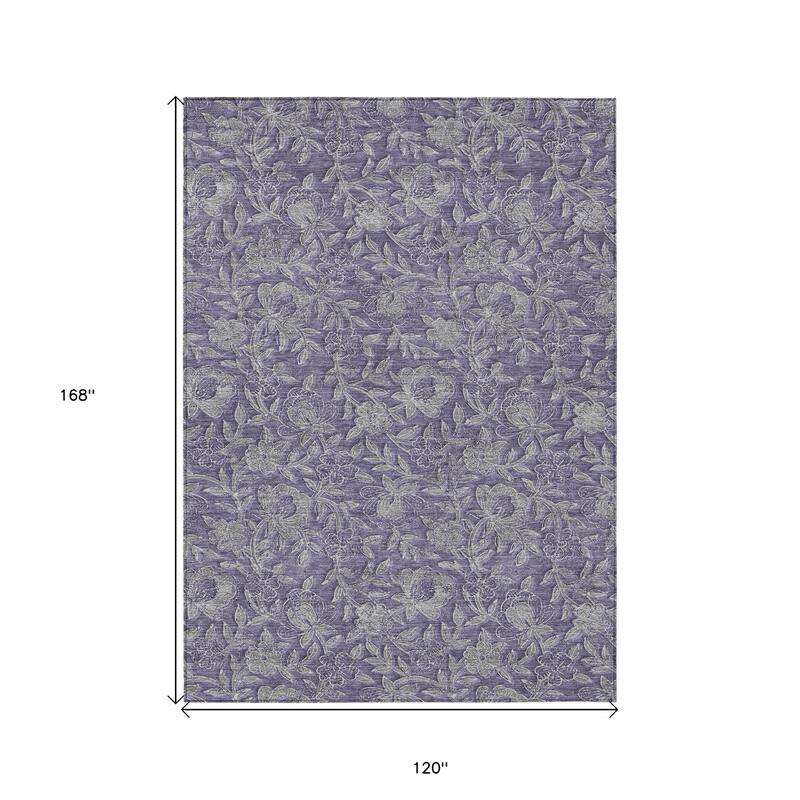 HomeRoots Floral Transitional Rectangle Outdoor Rug