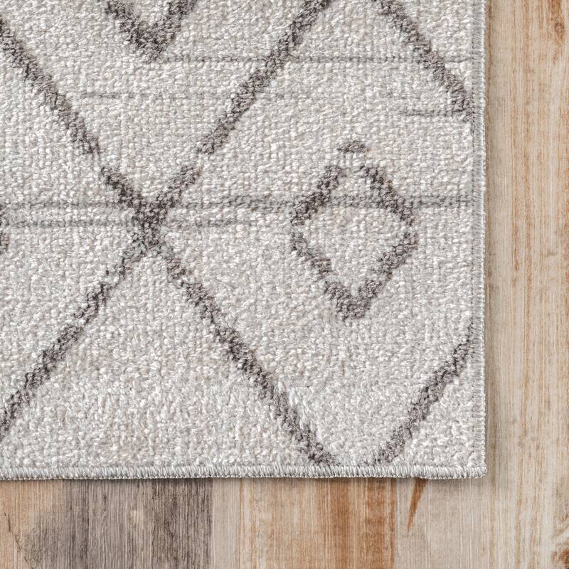 Nuloom Audrey SpinClean Machine Washable Geometric Moroccan Area Rug