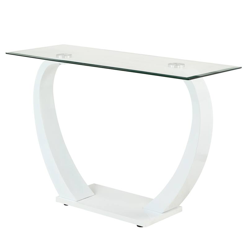 Cres Contemporary 48-inch Glasstop Sofa Table by Furniture of America