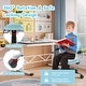 preview thumbnail 2 of 6, Ergonomic Children Kids Study Desk Chair Swivel Chair with Adjustable Height Mesh Mid-Back, Blue