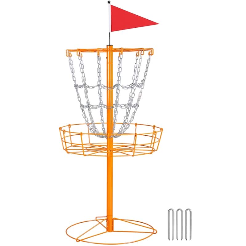 Yaheetech 12-Chain Disc Golf Basket Portable Metal Disc Golf Target