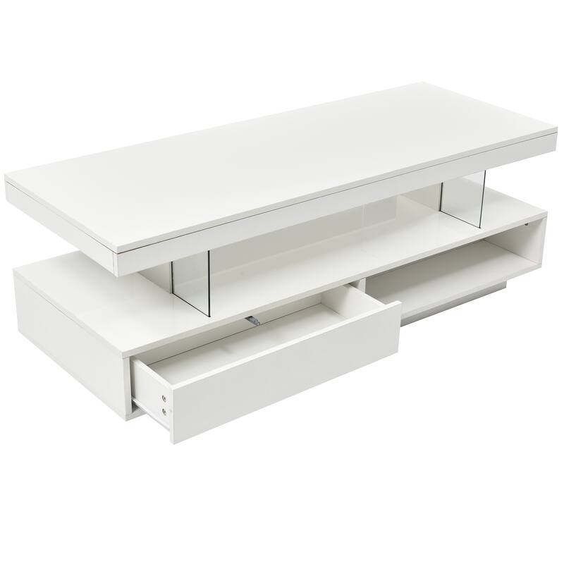 LED Coffee Table with Storage