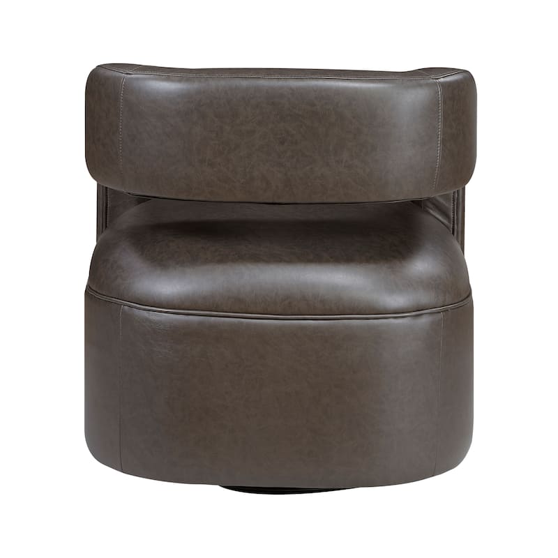 Lou Faux Leather Swivel Chair
