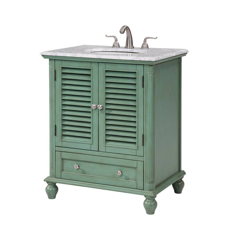 Core 19 - 30 Inch Single Bathroom Vanity - 30 Inches - Vintage Mint