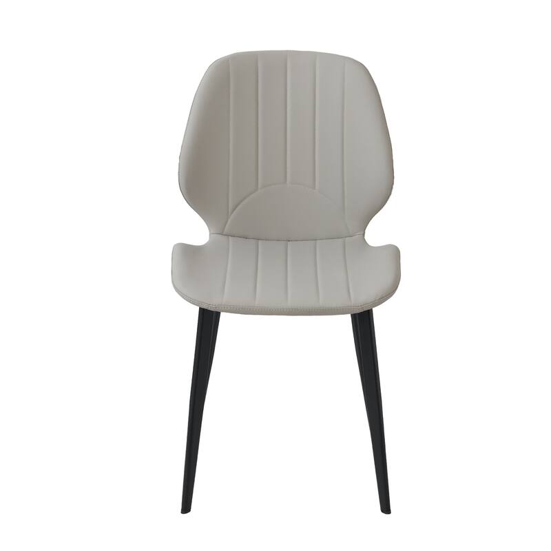 Modern Dining Chair Living Room Black Metal Leg Dining Chair, 4pcs